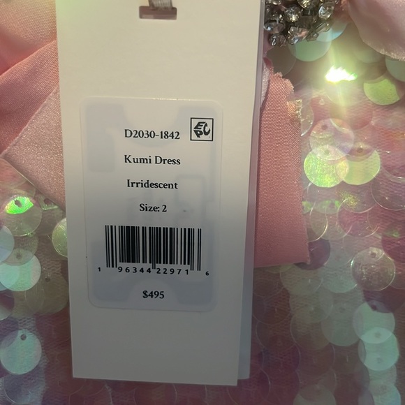 NWT Loveshack Fancy Kumi Dress in Irridescent, size 2 - Picture 4 of 7